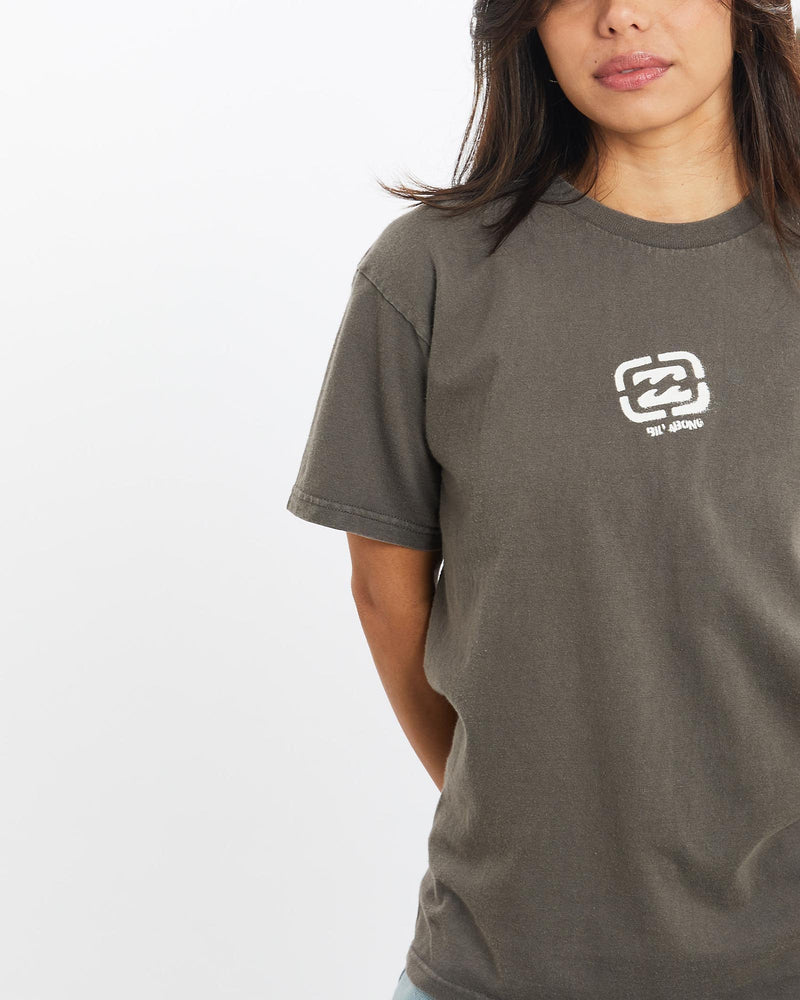 Vintage, Billabong, Surf, Tee, The Real Deal, size double extra small, colour Brown, newtown, sydney, australia, thrift store, opshop, preloved, secondhand, sustainable, retro, antique, 70s, 80s, 90s, 2000s, 00s, fashion, clothing, streetwear, trendy, garment, style, boutique, store, shop, archive, sale, cheap, best, top, T-Shirts