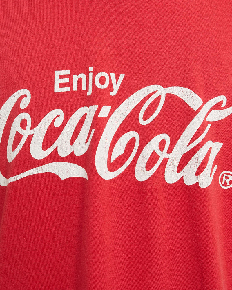 Vintage, 90s, Coca, Cola, Tee, The Real Deal, size extra large, colour Red, newtown, sydney, australia, thrift store, opshop, preloved, secondhand, sustainable, retro, antique, 70s, 80s, 90s, 2000s, 00s, fashion, clothing, streetwear, trendy, garment, style, boutique, store, shop, archive, sale, cheap, best, top, T-Shirts