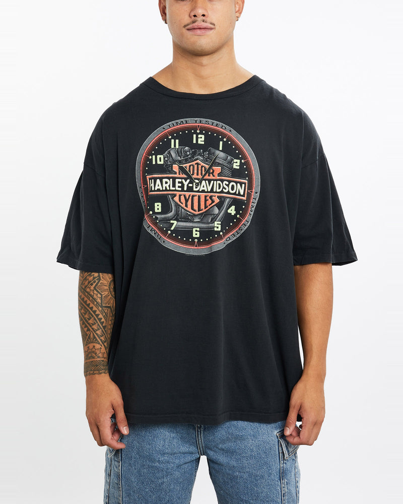 Vintage, 1994, Harley, Davidson, Glow, In, The, Dark', Tee, The Real Deal, size double extra large, colour Black, newtown, sydney, australia, thrift store, opshop, preloved, secondhand, sustainable, retro, antique, 70s, 80s, 90s, 2000s, 00s, fashion, clothing, streetwear, trendy, garment, style, boutique, store, shop, archive, sale, cheap, best, top, T-Shirts