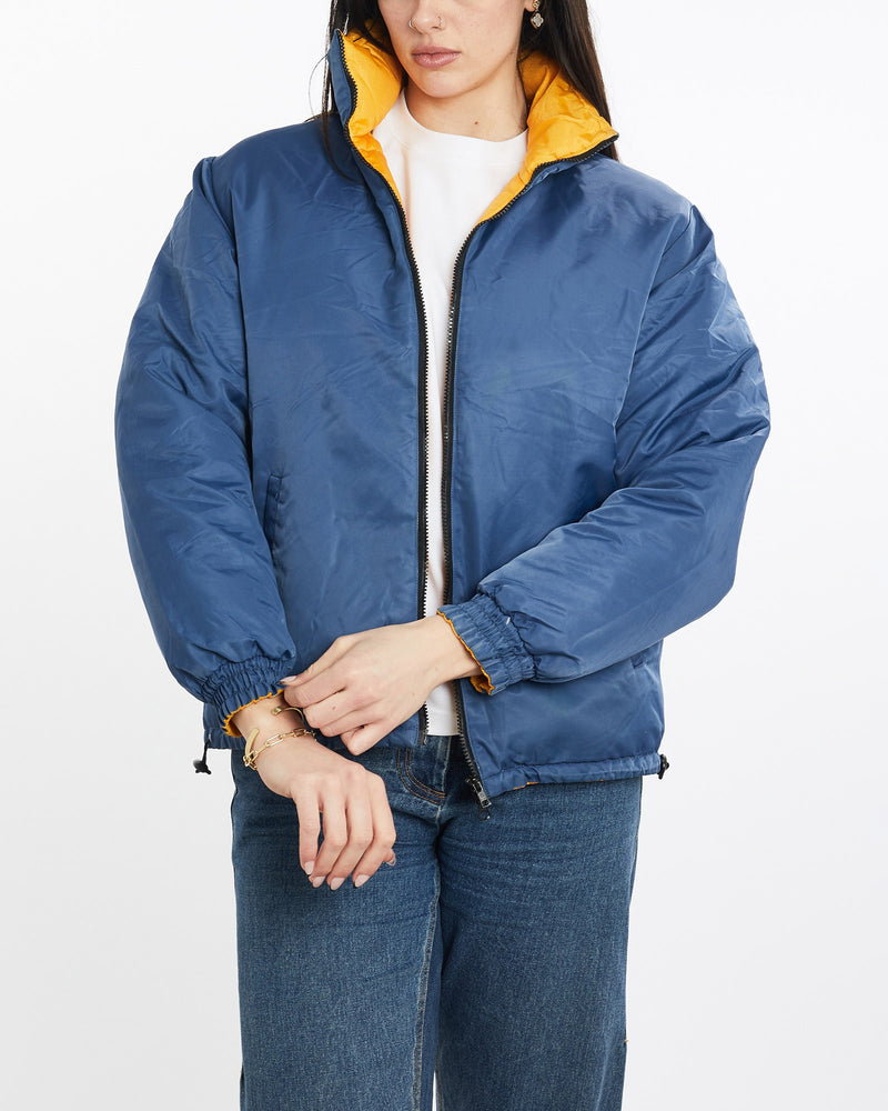 Vintage, Ralph, Lauren, Polo, Jeans, Co., Reversible, Puffer, Jacket, The Real Deal, size medium, colour Yellow, newtown, sydney, australia, thrift store, opshop, preloved, secondhand, sustainable, retro, antique, 70s, 80s, 90s, 2000s, 00s, fashion, clothing, streetwear, trendy, garment, style, boutique, store, shop, archive, sale, cheap, best, top, Jackets