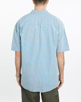 Vintage, 90s, Polo, Ralph, Lauren, Short, Sleeve, Button, Up, Shirt, The Real Deal, size extra large, colour Blue, newtown, sydney, australia, thrift store, opshop, preloved, secondhand, sustainable, retro, antique, 70s, 80s, 90s, 2000s, 00s, fashion, clothing, streetwear, trendy, garment, style, boutique, store, shop, archive, sale, cheap, best, top, Shirts