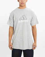 Vintage, 90s, Adidas, Tee, The Real Deal, size large, colour Grey, newtown, sydney, australia, thrift store, opshop, preloved, secondhand, sustainable, retro, antique, 70s, 80s, 90s, 2000s, 00s, fashion, clothing, streetwear, trendy, garment, style, boutique, store, shop, archive, sale, cheap, best, top, T-Shirts