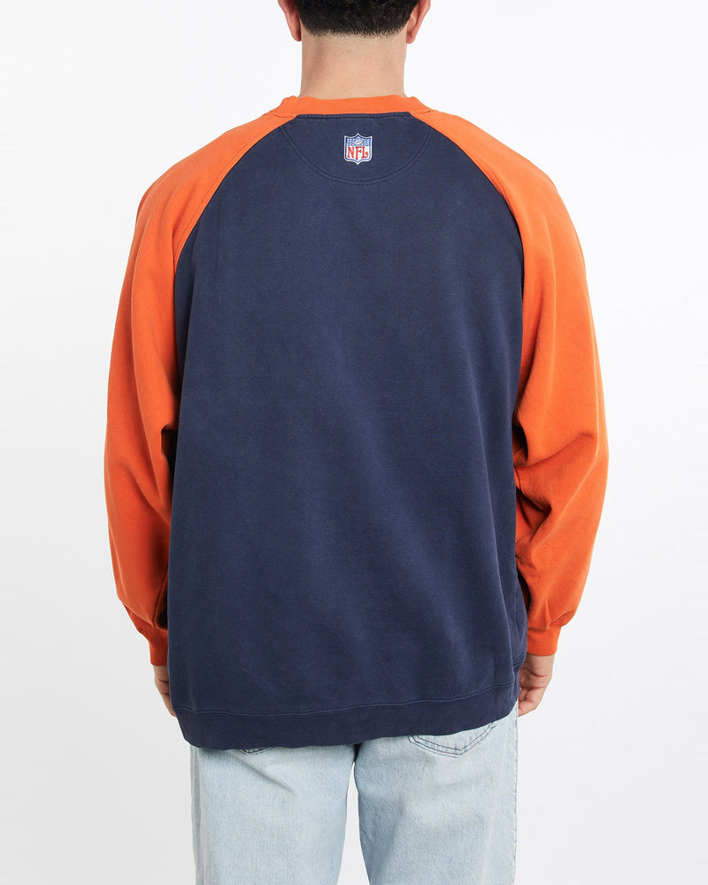 Vintage, Reebok, NFL, Denver, Broncos, Sweatshirt, The Real Deal, size double extra large, colour Multicolour, newtown, sydney, australia, thrift store, opshop, preloved, secondhand, sustainable, retro, antique, 70s, 80s, 90s, 2000s, 00s, fashion, clothing, streetwear, trendy, garment, style, boutique, store, shop, archive, sale, cheap, best, top, Sweats and hoodies