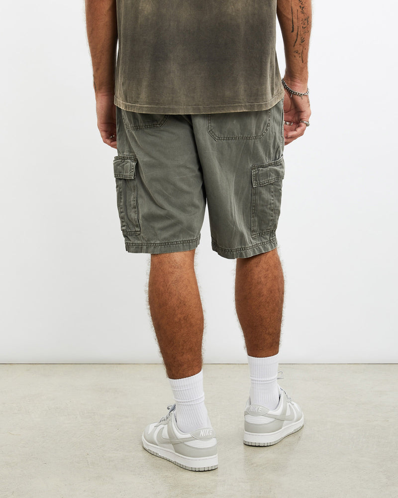 Vintage, Wrangler, Cargo, Shorts, The Real Deal, size 36", colour Grey, newtown, sydney, australia, thrift store, opshop, preloved, secondhand, sustainable, retro, antique, 70s, 80s, 90s, 2000s, 00s, fashion, clothing, streetwear, trendy, garment, style, boutique, store, shop, archive, sale, cheap, best, top, Shorts