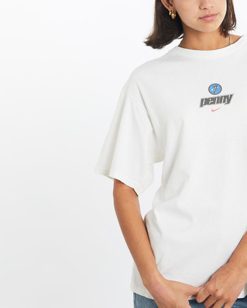 Vintage, 90s, Nike, NBA, Penny, Hardaway, Tee, The Real Deal, size small, colour White, newtown, sydney, australia, thrift store, opshop, preloved, secondhand, sustainable, retro, antique, 70s, 80s, 90s, 2000s, 00s, fashion, clothing, streetwear, trendy, garment, style, boutique, store, shop, archive, sale, cheap, best, top, T-Shirts
