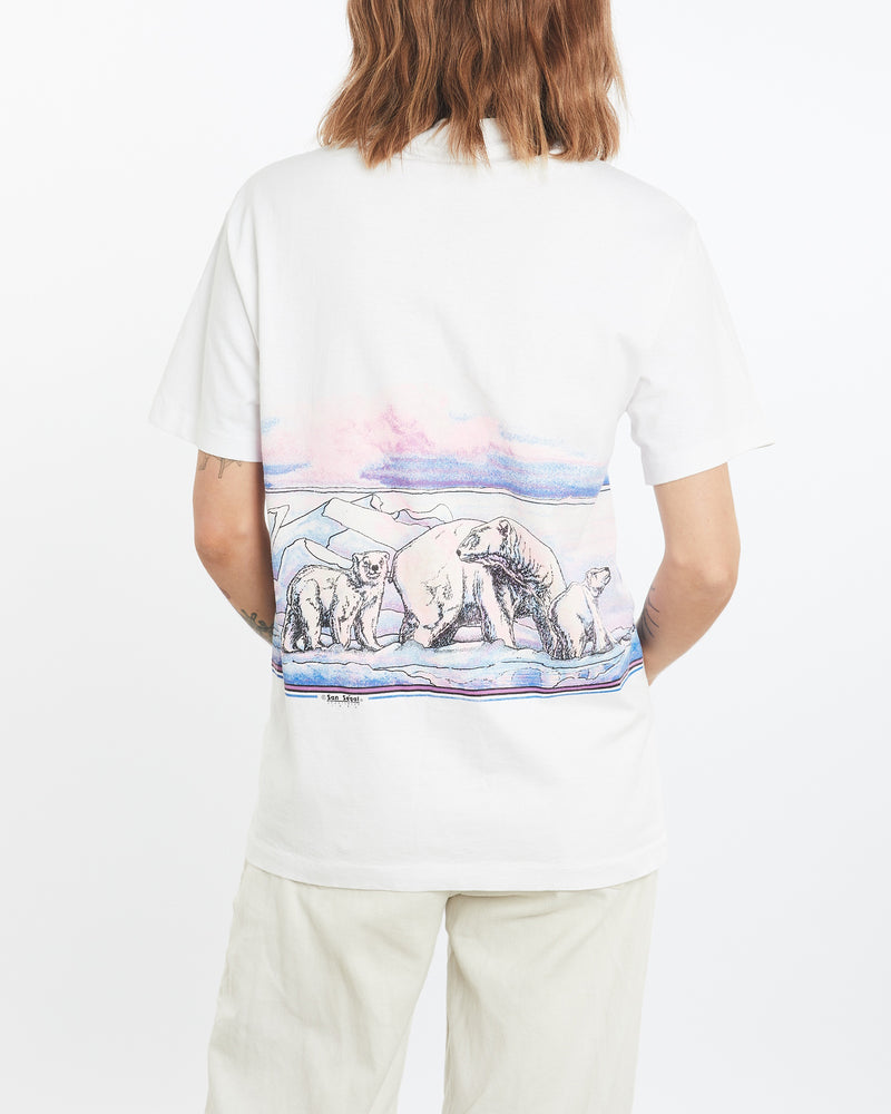 Vintage 90s Alaska Polar Bear Wildlife Tee <br>S , The Real Deal , newtown, sydney, australia, thrift store, opshop, preloved, secondhand, sustainable, retro, antique, 70s, 80s, 90s, 2000s, 00s, fashion, clothing, streetwear, trendy, garment, style, boutique, store, shop, archive, sale, cheap, best, top