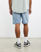 Vintage, Wrangler, Denim, Shorts, The Real Deal, size 35", colour Blue, newtown, sydney, australia, thrift store, opshop, preloved, secondhand, sustainable, retro, antique, 70s, 80s, 90s, 2000s, 00s, fashion, clothing, streetwear, trendy, garment, style, boutique, store, shop, archive, sale, cheap, best, top, Shorts