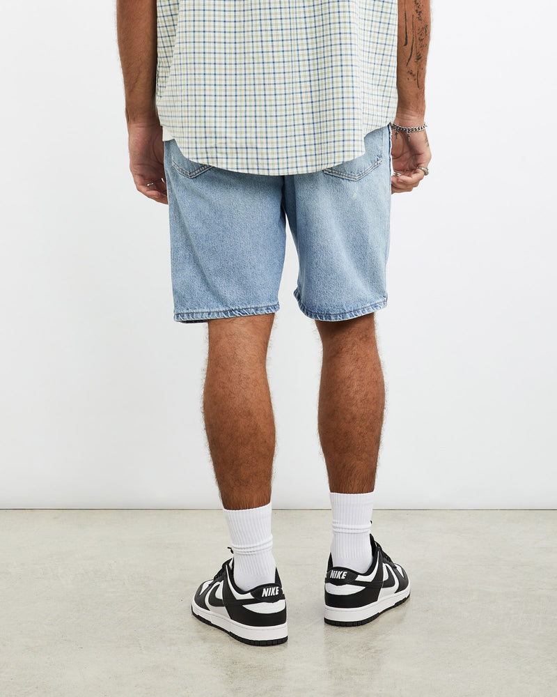 Vintage, Wrangler, Denim, Shorts, The Real Deal, size 35", colour Blue, newtown, sydney, australia, thrift store, opshop, preloved, secondhand, sustainable, retro, antique, 70s, 80s, 90s, 2000s, 00s, fashion, clothing, streetwear, trendy, garment, style, boutique, store, shop, archive, sale, cheap, best, top, Shorts