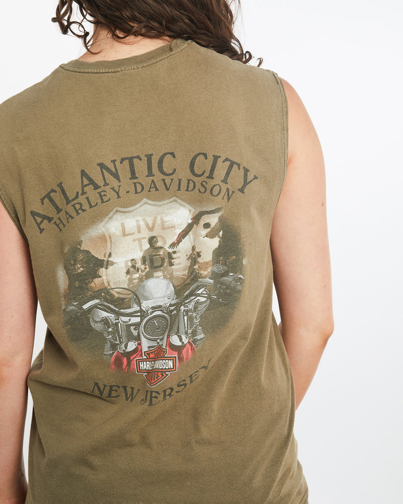 Vintage Harley Davidson Tank <br>M , The Real Deal , newtown, sydney, australia, thrift store, opshop, preloved, secondhand, sustainable, retro, antique, 70s, 80s, 90s, 2000s, 00s, fashion, clothing, streetwear, trendy, garment, style, boutique, store, shop, archive, sale, cheap, best, top