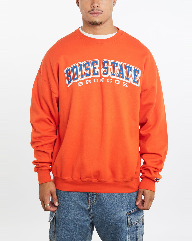 Vintage Champion NCAA Boise State Broncos Sweatshirt <br>XL , The Real Deal , newtown, sydney, australia, thrift store, opshop, preloved, secondhand, sustainable, retro, antique, 70s, 80s, 90s, 2000s, 00s, fashion, clothing, streetwear, trendy, garment, style, boutique, store, shop, archive, sale, cheap, best, top