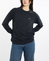 Vintage, Nike, Long, Sleeve, Tee, The Real Deal, size medium, colour Black, newtown, sydney, australia, thrift store, opshop, preloved, secondhand, sustainable, retro, antique, 70s, 80s, 90s, 2000s, 00s, fashion, clothing, streetwear, trendy, garment, style, boutique, store, shop, archive, sale, cheap, best, top, T-Shirts