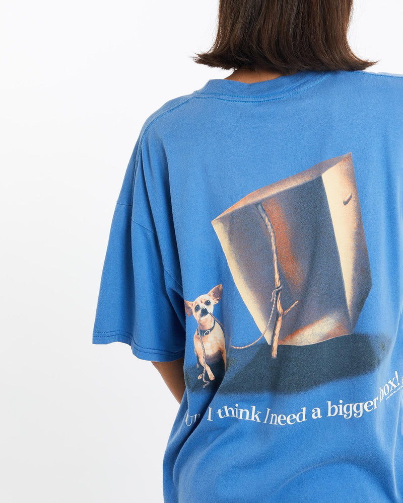 Vintage, 1998, Taco, Bell, Chihuahua, Tee, The Real Deal, size medium, colour Blue, newtown, sydney, australia, thrift store, opshop, preloved, secondhand, sustainable, retro, antique, 70s, 80s, 90s, 2000s, 00s, fashion, clothing, streetwear, trendy, garment, style, boutique, store, shop, archive, sale, cheap, best, top, T-Shirts