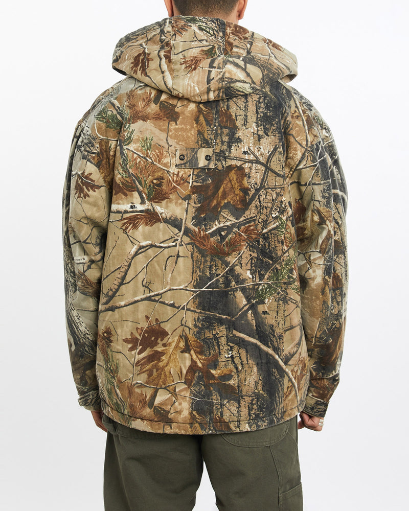 Vintage, Realtree, Camo, Jacket, The Real Deal, size large, colour Green, newtown, sydney, australia, thrift store, opshop, preloved, secondhand, sustainable, retro, antique, 70s, 80s, 90s, 2000s, 00s, fashion, clothing, streetwear, trendy, garment, style, boutique, store, shop, archive, sale, cheap, best, top, Jackets