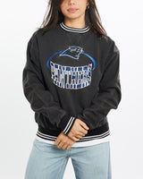Vintage, NFL, Carolina, Panthers, Sweatshirt, The Real Deal, size double extra small, colour Black, newtown, sydney, australia, thrift store, opshop, preloved, secondhand, sustainable, retro, antique, 70s, 80s, 90s, 2000s, 00s, fashion, clothing, streetwear, trendy, garment, style, boutique, store, shop, archive, sale, cheap, best, top, Sweats and hoodies
