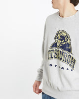 Vintage, NCAA, Pittsburgh, Panthers, Sweatshirt, The Real Deal, size extra large, colour Grey, newtown, sydney, australia, thrift store, opshop, preloved, secondhand, sustainable, retro, antique, 70s, 80s, 90s, 2000s, 00s, fashion, clothing, streetwear, trendy, garment, style, boutique, store, shop, archive, sale, cheap, best, top, Sweats and hoodies