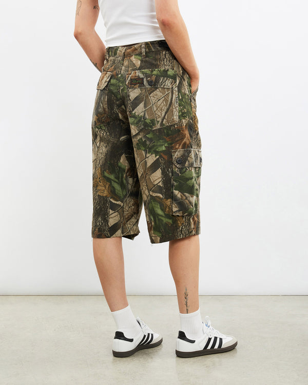 Vintage, Realtree, Camo, Cargo, Shorts, The Real Deal, size 31", colour Green, newtown, sydney, australia, thrift store, opshop, preloved, secondhand, sustainable, retro, antique, 70s, 80s, 90s, 2000s, 00s, fashion, clothing, streetwear, trendy, garment, style, boutique, store, shop, archive, sale, cheap, best, top, Shorts