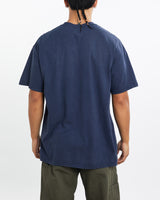 Vintage, White, Tiger, Wildlife, Tee, The Real Deal, size large, colour Navy, newtown, sydney, australia, thrift store, opshop, preloved, secondhand, sustainable, retro, antique, 70s, 80s, 90s, 2000s, 00s, fashion, clothing, streetwear, trendy, garment, style, boutique, store, shop, archive, sale, cheap, best, top, T-Shirts