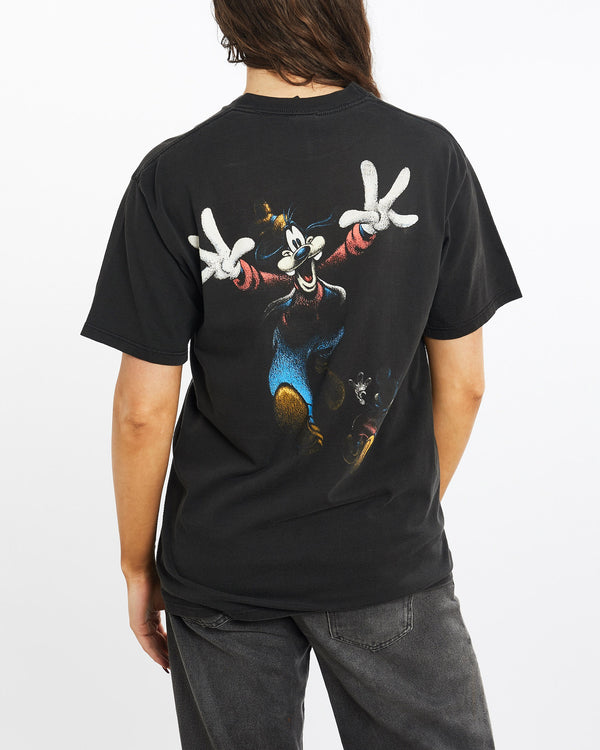 Vintage, 90s, Disney, Mickey, Mouse, Tee, The Real Deal, size medium, colour Black, newtown, sydney, australia, thrift store, opshop, preloved, secondhand, sustainable, retro, antique, 70s, 80s, 90s, 2000s, 00s, fashion, clothing, streetwear, trendy, garment, style, boutique, store, shop, archive, sale, cheap, best, top, T-Shirts