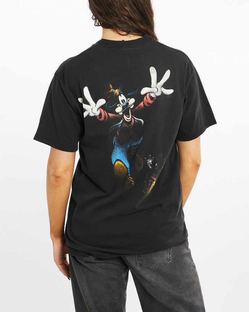 Vintage, 90s, Disney, Mickey, Mouse, Tee, The Real Deal, size medium, colour Black, newtown, sydney, australia, thrift store, opshop, preloved, secondhand, sustainable, retro, antique, 70s, 80s, 90s, 2000s, 00s, fashion, clothing, streetwear, trendy, garment, style, boutique, store, shop, archive, sale, cheap, best, top, T-Shirts