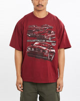 Vintage, Ford, Mustang, Tee, The Real Deal, size large, colour Burgundy, newtown, sydney, australia, thrift store, opshop, preloved, secondhand, sustainable, retro, antique, 70s, 80s, 90s, 2000s, 00s, fashion, clothing, streetwear, trendy, garment, style, boutique, store, shop, archive, sale, cheap, best, top, T-Shirts