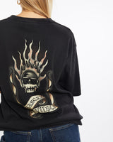 Vintage, Harley, Davidson, Tee, The Real Deal, size large, colour Black, newtown, sydney, australia, thrift store, opshop, preloved, secondhand, sustainable, retro, antique, 70s, 80s, 90s, 2000s, 00s, fashion, clothing, streetwear, trendy, garment, style, boutique, store, shop, archive, sale, cheap, best, top, T-Shirts