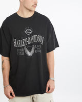 Vintage, Harley, Davidson, Tee, The Real Deal, size double extra large, colour Black, newtown, sydney, australia, thrift store, opshop, preloved, secondhand, sustainable, retro, antique, 70s, 80s, 90s, 2000s, 00s, fashion, clothing, streetwear, trendy, garment, style, boutique, store, shop, archive, sale, cheap, best, top, T-Shirts