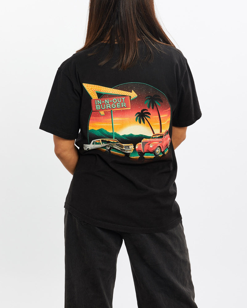 Vintage, In-N-Out, Burger, Tee, The Real Deal, size extra small, colour Black, newtown, sydney, australia, thrift store, opshop, preloved, secondhand, sustainable, retro, antique, 70s, 80s, 90s, 2000s, 00s, fashion, clothing, streetwear, trendy, garment, style, boutique, store, shop, archive, sale, cheap, best, top, T-Shirts