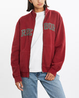 Vintage, Reebok, Full, Zip, Sweatshirt, The Real Deal, size small, colour Burgundy, newtown, sydney, australia, thrift store, opshop, preloved, secondhand, sustainable, retro, antique, 70s, 80s, 90s, 2000s, 00s, fashion, clothing, streetwear, trendy, garment, style, boutique, store, shop, archive, sale, cheap, best, top, Sweats and hoodies