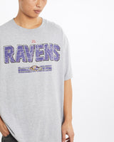 Vintage, NFL, Baltimore, Ravens, Tee, The Real Deal, size large, colour Grey, newtown, sydney, australia, thrift store, opshop, preloved, secondhand, sustainable, retro, antique, 70s, 80s, 90s, 2000s, 00s, fashion, clothing, streetwear, trendy, garment, style, boutique, store, shop, archive, sale, cheap, best, top, T-Shirts