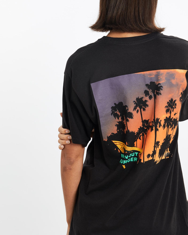 Vintage, In-N-Out, Burger, Tee, The Real Deal, size small, colour Black, newtown, sydney, australia, thrift store, opshop, preloved, secondhand, sustainable, retro, antique, 70s, 80s, 90s, 2000s, 00s, fashion, clothing, streetwear, trendy, garment, style, boutique, store, shop, archive, sale, cheap, best, top, T-Shirts