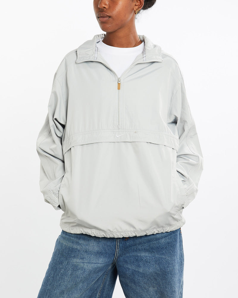 Vintage, Nike, Windbreaker, Jacket, The Real Deal, size medium, colour Grey, newtown, sydney, australia, thrift store, opshop, preloved, secondhand, sustainable, retro, antique, 70s, 80s, 90s, 2000s, 00s, fashion, clothing, streetwear, trendy, garment, style, boutique, store, shop, archive, sale, cheap, best, top, Jackets