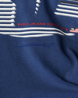 Vintage, Ralph, Lauren, Polo, Jeans, Co., Tee, The Real Deal, size medium, colour Navy, newtown, sydney, australia, thrift store, opshop, preloved, secondhand, sustainable, retro, antique, 70s, 80s, 90s, 2000s, 00s, fashion, clothing, streetwear, trendy, garment, style, boutique, store, shop, archive, sale, cheap, best, top, T-Shirts