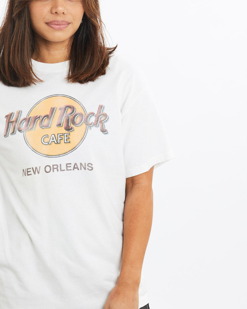 Vintage, 90s, Hard, Rock, Cafe, Tee, The Real Deal, size extra small, colour Grey, newtown, sydney, australia, thrift store, opshop, preloved, secondhand, sustainable, retro, antique, 70s, 80s, 90s, 2000s, 00s, fashion, clothing, streetwear, trendy, garment, style, boutique, store, shop, archive, sale, cheap, best, top, T-Shirts