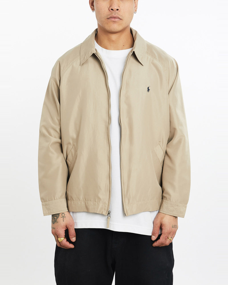 Vintage, 90s, Polo, Ralph, Lauren, Harrington, Jacket, The Real Deal, size extra large, colour Beige, newtown, sydney, australia, thrift store, opshop, preloved, secondhand, sustainable, retro, antique, 70s, 80s, 90s, 2000s, 00s, fashion, clothing, streetwear, trendy, garment, style, boutique, store, shop, archive, sale, cheap, best, top, Jackets