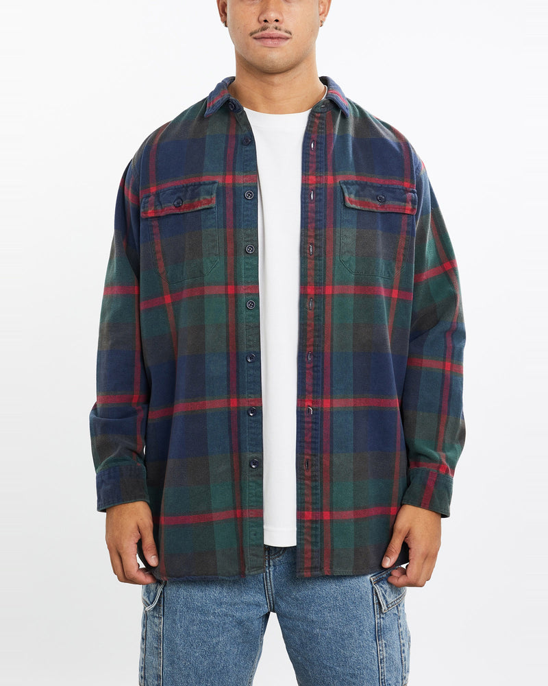 Vintage, 90s, L.L., Bean, Flannelette, Button, Up, Shirt, The Real Deal, size extra large, colour Multicolour, newtown, sydney, australia, thrift store, opshop, preloved, secondhand, sustainable, retro, antique, 70s, 80s, 90s, 2000s, 00s, fashion, clothing, streetwear, trendy, garment, style, boutique, store, shop, archive, sale, cheap, best, top, Shirts