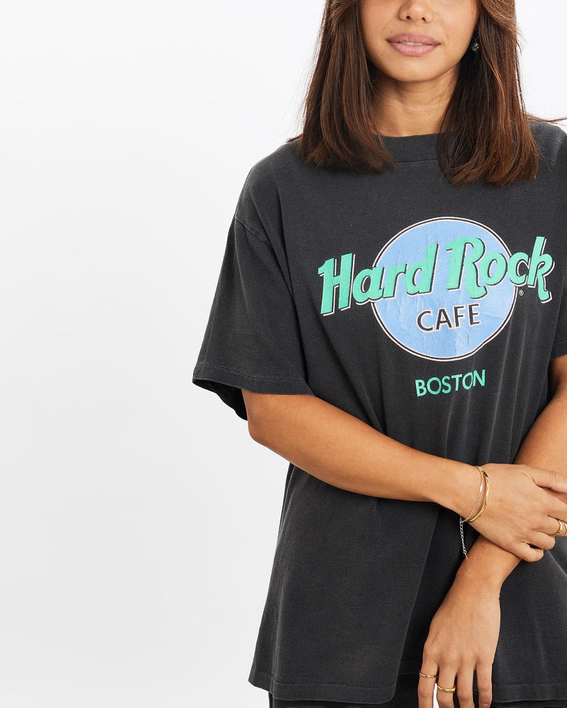 Vintage, 90s, Hard, Rock, Cafe, Tee, The Real Deal, size extra small, colour Black, newtown, sydney, australia, thrift store, opshop, preloved, secondhand, sustainable, retro, antique, 70s, 80s, 90s, 2000s, 00s, fashion, clothing, streetwear, trendy, garment, style, boutique, store, shop, archive, sale, cheap, best, top, T-Shirts