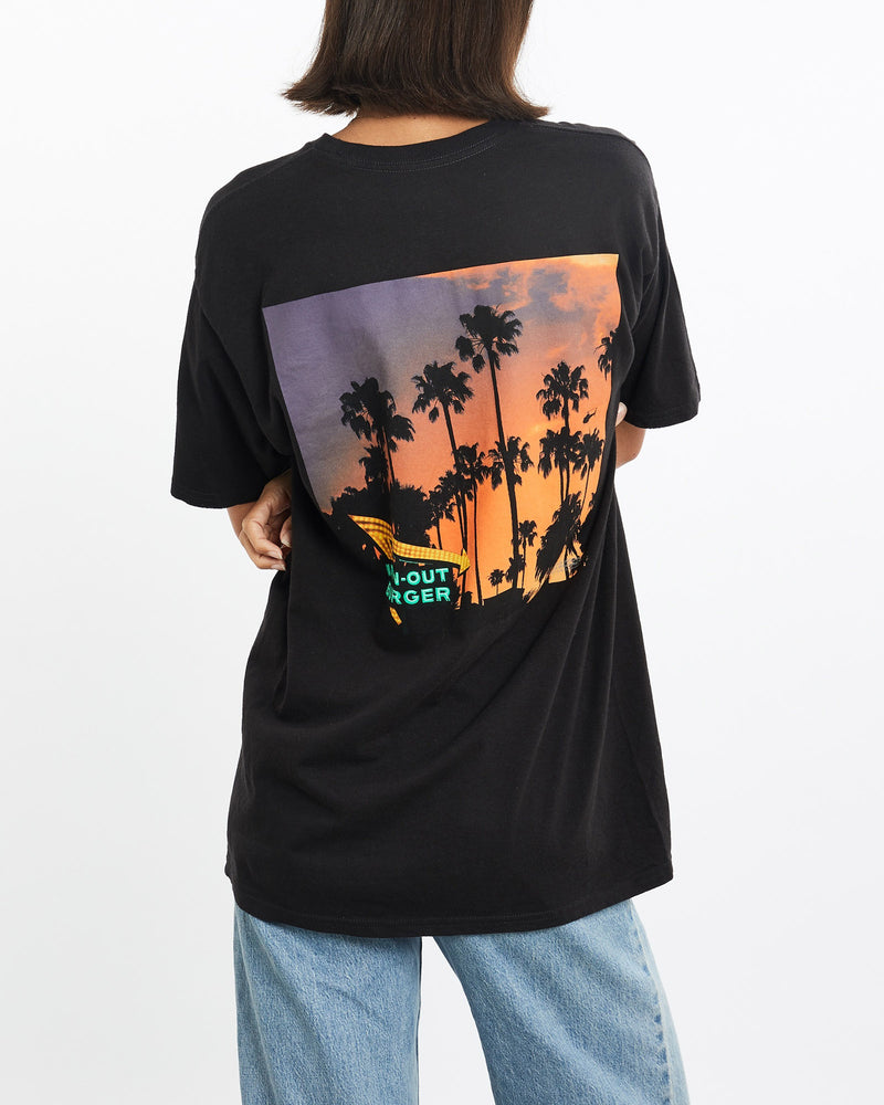 Vintage, In-N-Out, Burger, Tee, The Real Deal, size small, colour Black, newtown, sydney, australia, thrift store, opshop, preloved, secondhand, sustainable, retro, antique, 70s, 80s, 90s, 2000s, 00s, fashion, clothing, streetwear, trendy, garment, style, boutique, store, shop, archive, sale, cheap, best, top, T-Shirts