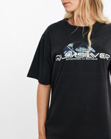 Vintage, Quiksilver, Surf, Tee, The Real Deal, size medium, colour Black, newtown, sydney, australia, thrift store, opshop, preloved, secondhand, sustainable, retro, antique, 70s, 80s, 90s, 2000s, 00s, fashion, clothing, streetwear, trendy, garment, style, boutique, store, shop, archive, sale, cheap, best, top, T-Shirts