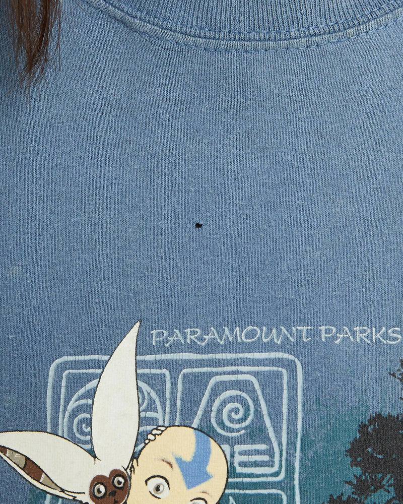 Vintage, Avatar, The, Last, Airbender, Cartoon, Tee, The Real Deal, size double extra small, colour Blue, newtown, sydney, australia, thrift store, opshop, preloved, secondhand, sustainable, retro, antique, 70s, 80s, 90s, 2000s, 00s, fashion, clothing, streetwear, trendy, garment, style, boutique, store, shop, archive, sale, cheap, best, top, T-Shirts