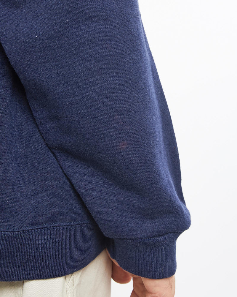 Vintage, 90s, Nike, Sweatshirt, The Real Deal, size extra large, colour Navy, newtown, sydney, australia, thrift store, opshop, preloved, secondhand, sustainable, retro, antique, 70s, 80s, 90s, 2000s, 00s, fashion, clothing, streetwear, trendy, garment, style, boutique, store, shop, archive, sale, cheap, best, top, Sweats and hoodies