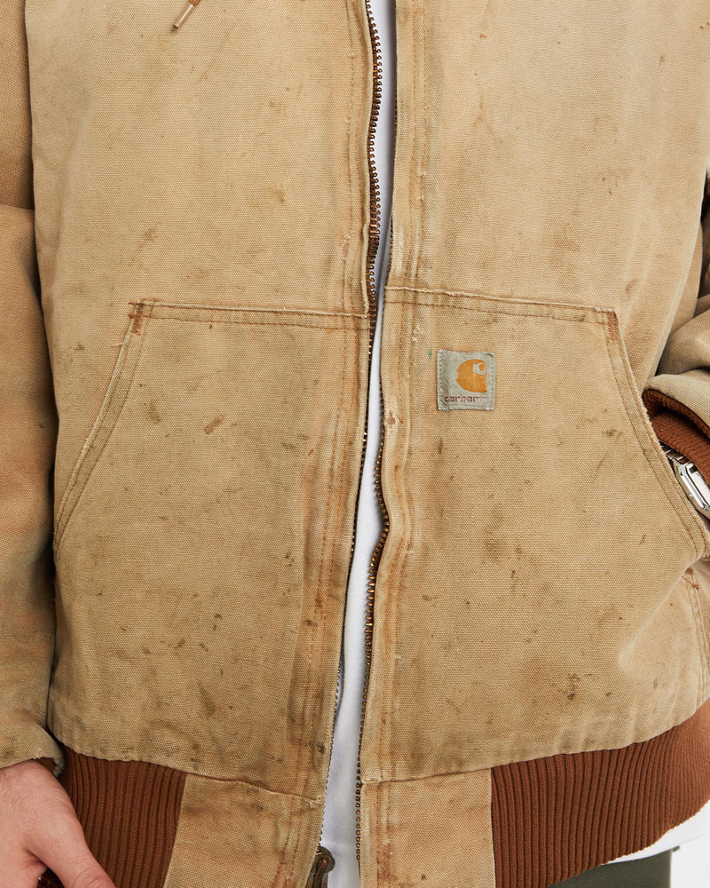 Vintage, Carhartt, Active', Jacket, The Real Deal, size extra large, colour Beige, newtown, sydney, australia, thrift store, opshop, preloved, secondhand, sustainable, retro, antique, 70s, 80s, 90s, 2000s, 00s, fashion, clothing, streetwear, trendy, garment, style, boutique, store, shop, archive, sale, cheap, best, top, Jackets