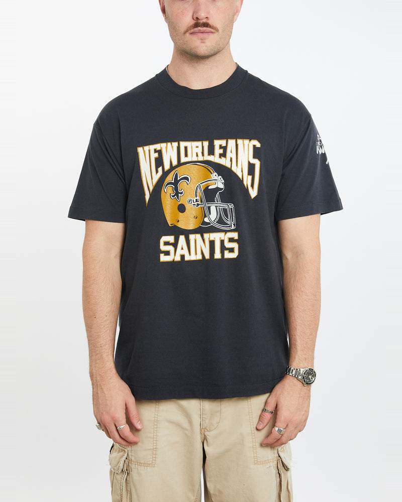 Vintage 90s NFL New Orleans Saints Tee <br>L , The Real Deal , newtown, sydney, australia, thrift store, opshop, preloved, secondhand, sustainable, retro, antique, 70s, 80s, 90s, 2000s, 00s, fashion, clothing, streetwear, trendy, garment, style, boutique, store, shop, archive, sale, cheap, best, top