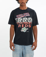 Vintage, 1990, MLB, Cincinnati, Reds, World, Series, Tee, The Real Deal, size large, colour Black, newtown, sydney, australia, thrift store, opshop, preloved, secondhand, sustainable, retro, antique, 70s, 80s, 90s, 2000s, 00s, fashion, clothing, streetwear, trendy, garment, style, boutique, store, shop, archive, sale, cheap, best, top, T-Shirts