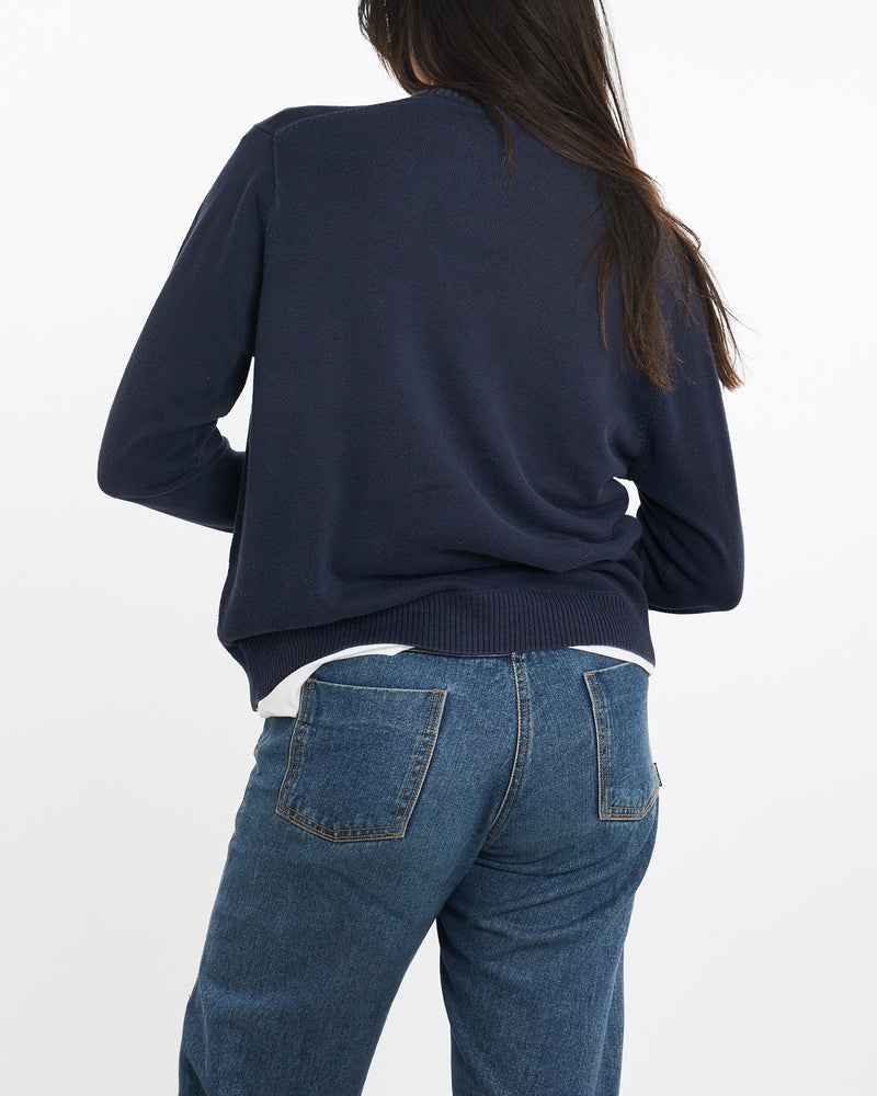 Vintage, 90s, Polo, Ralph, Lauren, Knit, Sweater, The Real Deal, size medium, colour Navy, newtown, sydney, australia, thrift store, opshop, preloved, secondhand, sustainable, retro, antique, 70s, 80s, 90s, 2000s, 00s, fashion, clothing, streetwear, trendy, garment, style, boutique, store, shop, archive, sale, cheap, best, top, Sweats and hoodies