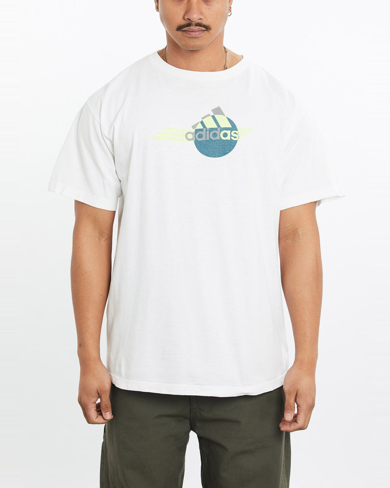 Vintage, 90s, Adidas, Tee, The Real Deal, size large, colour Red, newtown, sydney, australia, thrift store, opshop, preloved, secondhand, sustainable, retro, antique, 70s, 80s, 90s, 2000s, 00s, fashion, clothing, streetwear, trendy, garment, style, boutique, store, shop, archive, sale, cheap, best, top, T-Shirts