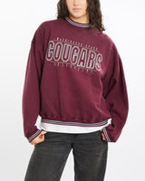 Vintage, 90s, NCAA, Washington, State, Cougars, Sweatshirt, The Real Deal, size medium, colour Burgundy, newtown, sydney, australia, thrift store, opshop, preloved, secondhand, sustainable, retro, antique, 70s, 80s, 90s, 2000s, 00s, fashion, clothing, streetwear, trendy, garment, style, boutique, store, shop, archive, sale, cheap, best, top, Sweats and hoodies