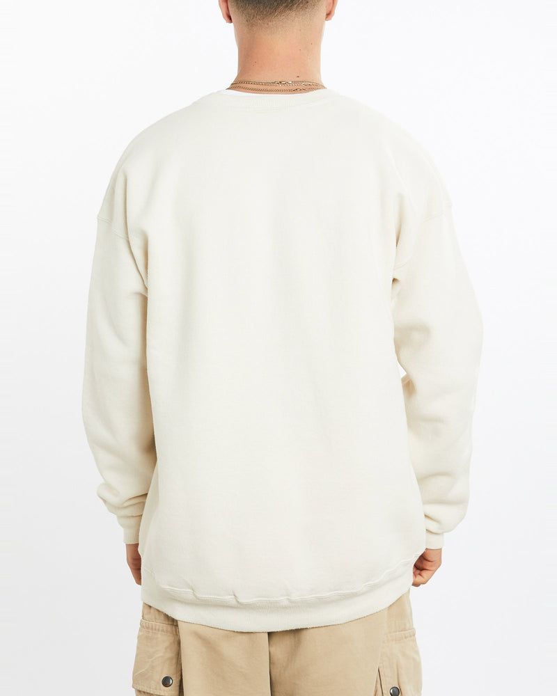 Vintage, 90s, Alaska, Eagle, Wildlife, Sweatshirt, The Real Deal, size extra large, colour Beige, newtown, sydney, australia, thrift store, opshop, preloved, secondhand, sustainable, retro, antique, 70s, 80s, 90s, 2000s, 00s, fashion, clothing, streetwear, trendy, garment, style, boutique, store, shop, archive, sale, cheap, best, top, Sweats and hoodies