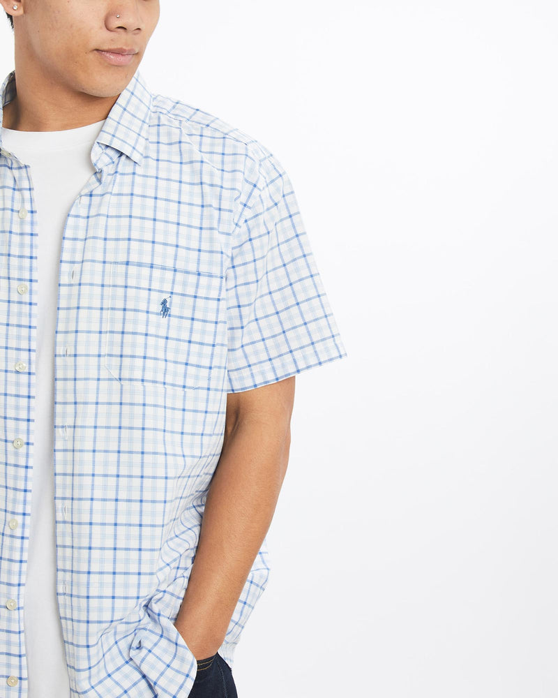 Vintage, 90s, Polo, Ralph, Lauren, Short, Sleeve, Button, Up, Shirt, The Real Deal, size large, colour Multicolour, newtown, sydney, australia, thrift store, opshop, preloved, secondhand, sustainable, retro, antique, 70s, 80s, 90s, 2000s, 00s, fashion, clothing, streetwear, trendy, garment, style, boutique, store, shop, archive, sale, cheap, best, top, Shirts