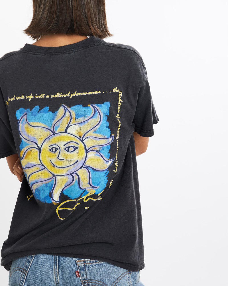 Vintage, 90s, Hard, Rock, Cafe, Tee, The Real Deal, size small, colour Black, newtown, sydney, australia, thrift store, opshop, preloved, secondhand, sustainable, retro, antique, 70s, 80s, 90s, 2000s, 00s, fashion, clothing, streetwear, trendy, garment, style, boutique, store, shop, archive, sale, cheap, best, top, T-Shirts