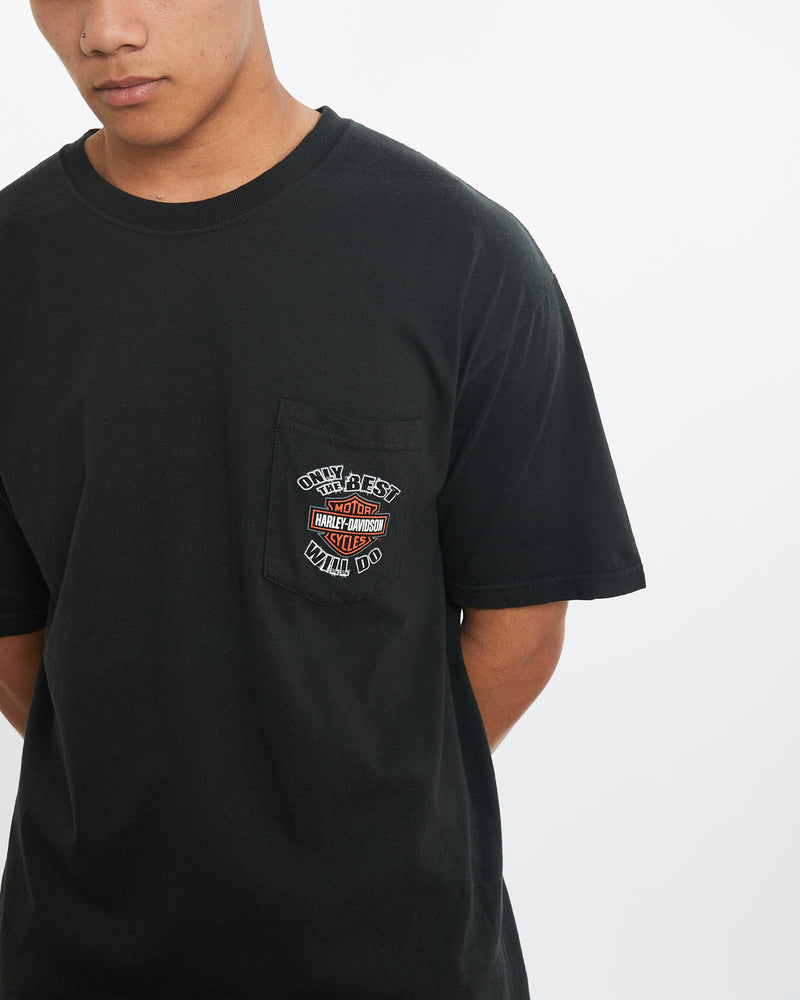 Vintage Harley Davidson Tee <br>L , The Real Deal , newtown, sydney, australia, thrift store, opshop, preloved, secondhand, sustainable, retro, antique, 70s, 80s, 90s, 2000s, 00s, fashion, clothing, streetwear, trendy, garment, style, boutique, store, shop, archive, sale, cheap, best, top